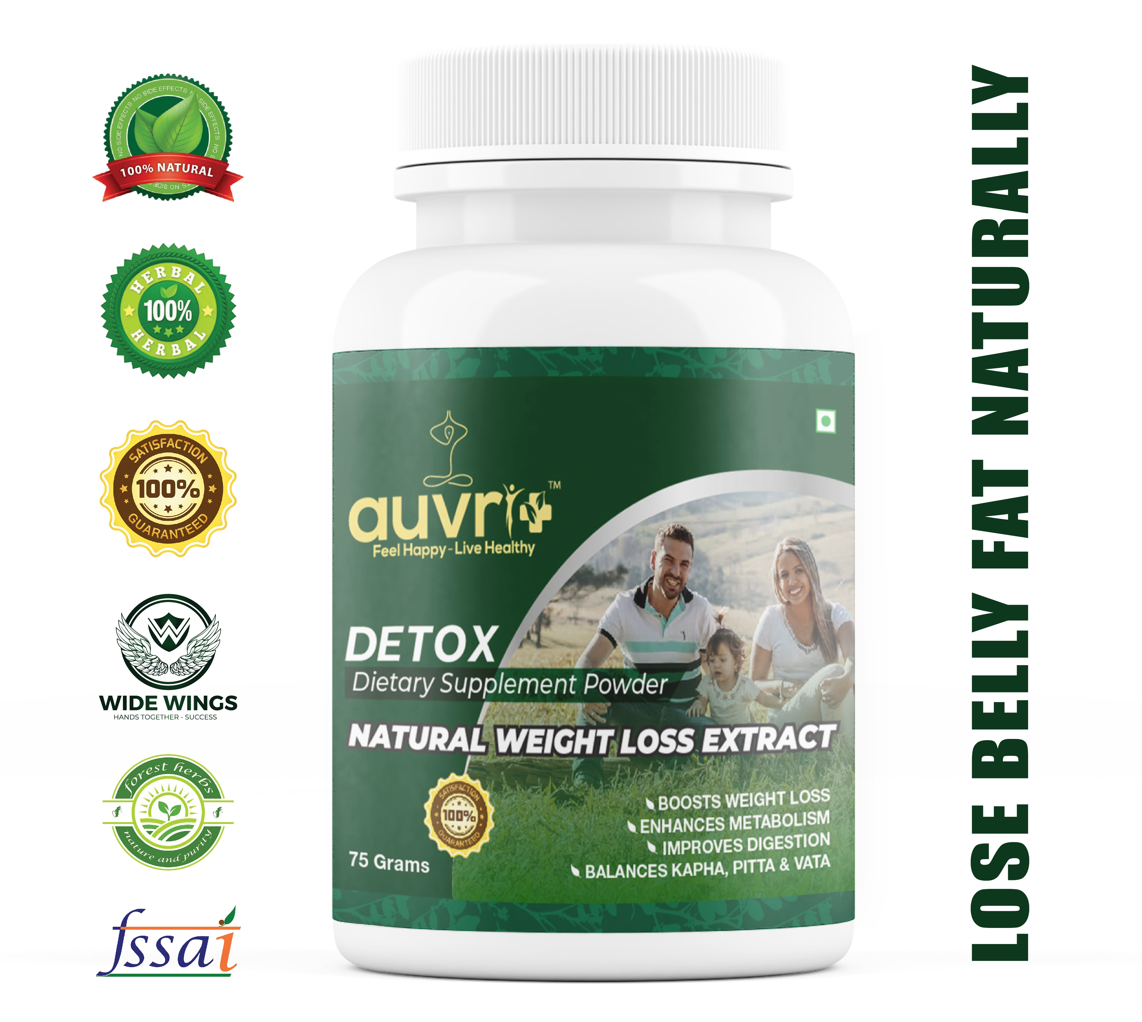 Auvriplus Detox Weight Loss Powder – 75 grams