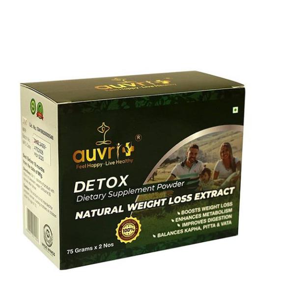 Auvriplus Detox Weight Loss Powder – 75 grams PACK OF 2